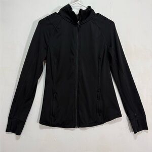 OLD NAVY Active Go Dry Women's Black Track Jacket Sz M